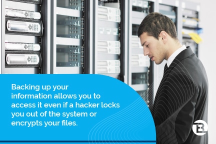 always back up valuable electronic information
