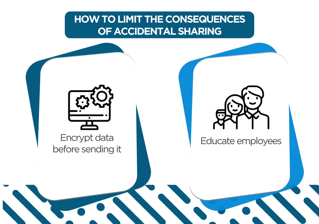 how to limit the consequences of accidental sharing